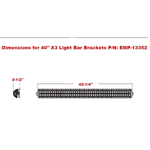 Can-AM Maverick X3 40" LED Light Bar Bracket Set