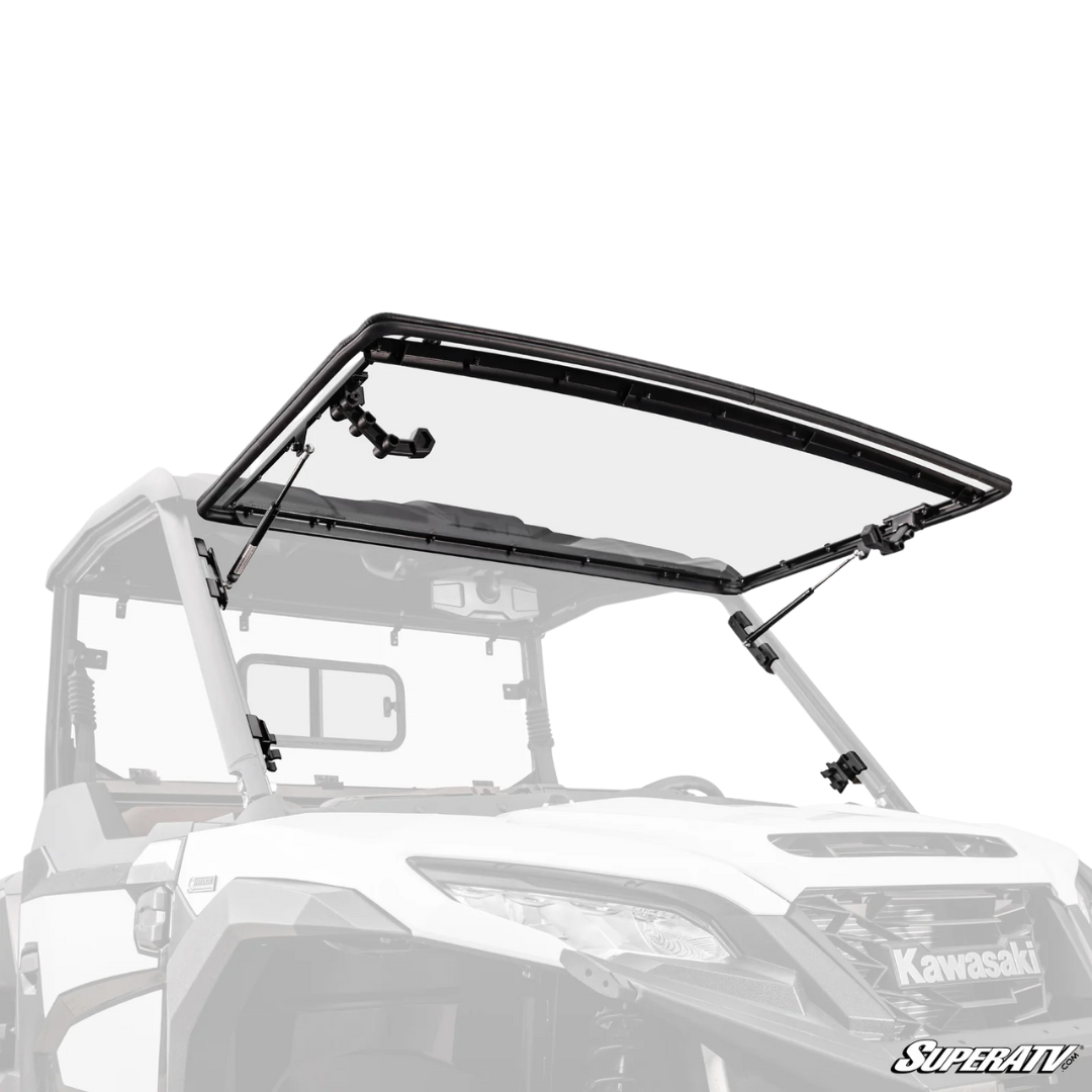 Kawasaki Ridge Scratch-Resistant Flip Windshield by SuperATV