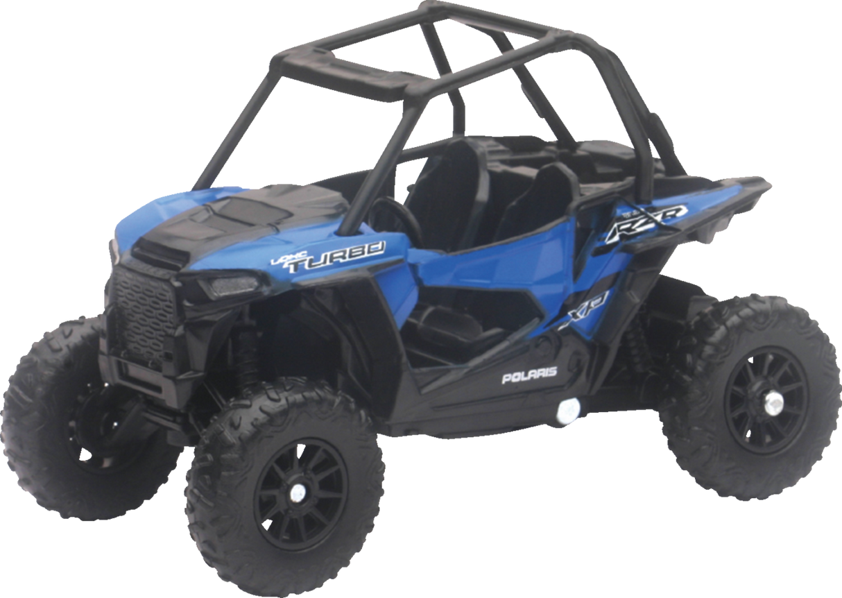 NEW RAY TOYS Mini Polaris RZR XP1000 EPS - 1:18 Scale - Black/Blue 07343