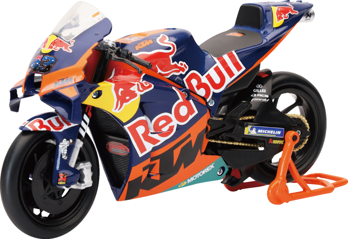 NEW RAY TOYS Red Bull KTM MotoGP Bike - Jack Miller - 1:12 Scale - Red/Blue/Orange 58393
