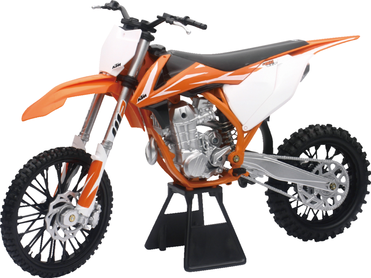 NEW RAY TOYS KTM 450 SX-F 2018 Dirt Bike - 1:6 Scale - Orange/Black/White 49613