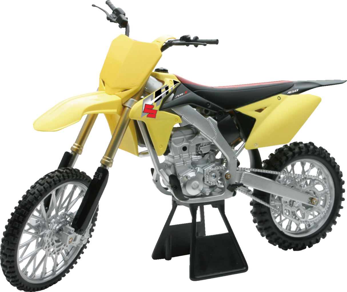 NEW RAY TOYS Suzuki RM-Z 450 Dirt Bike - 1:6 Scale - Yellow/Black 49473