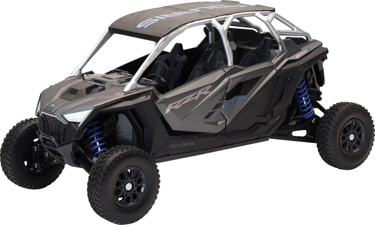 NEW RAY TOYS Polaris RZR Pro R4 - 1:18 Scale - Matte Heavy Metal 58453A