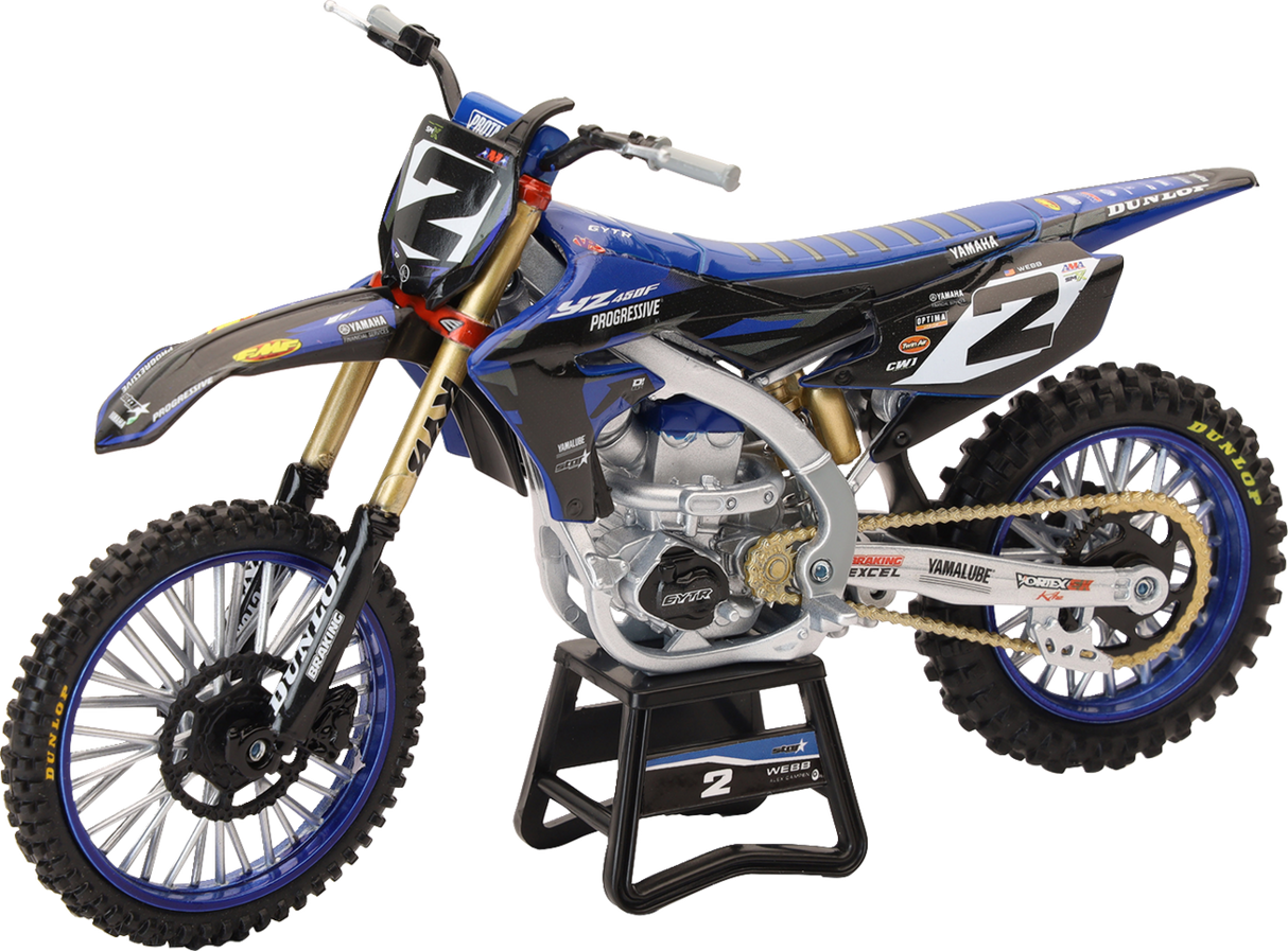 NEW RAY TOYS Yamaha YZ450F Dirt Bike - 1:12 Scale - Cooper Webb #2 58483
