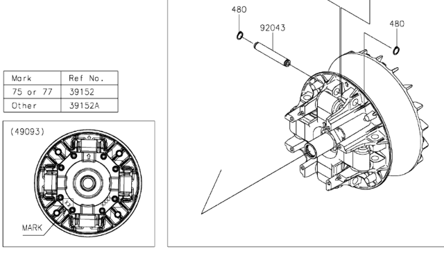 KRX1000 Primary Clutch