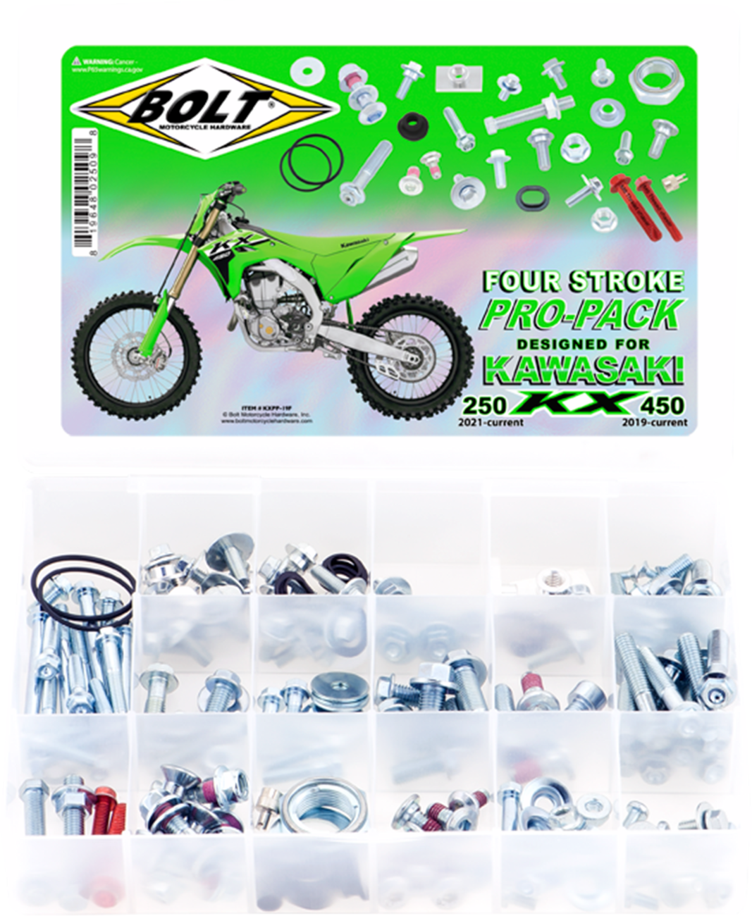 BOLT Hardware - Pro Pack - '21-'26 KX250 / '19-'26 KX450 KXPP-19F