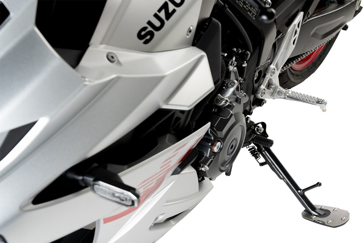 PUIG HI-TECH PARTS Kickstand Pad Extension - Suzuki - GS/V-Strom 21631N