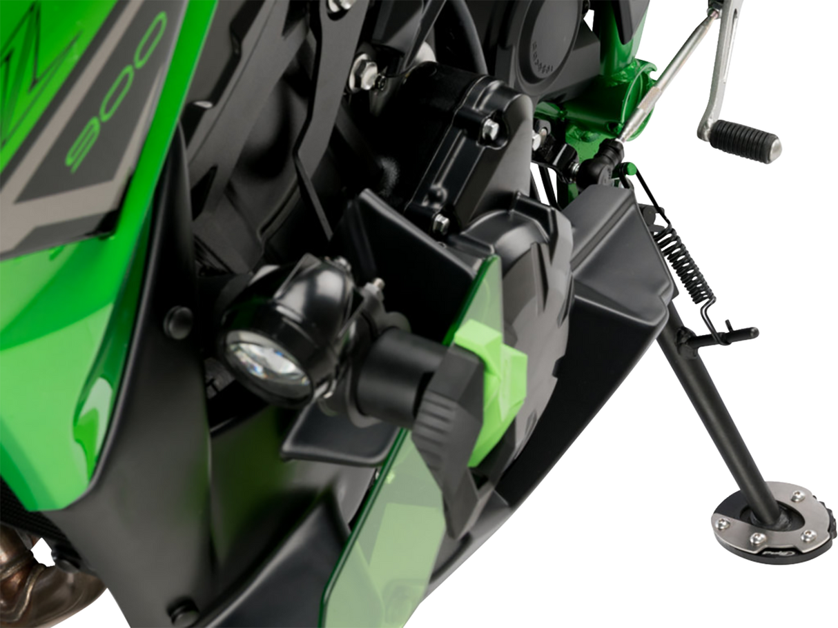 PUIG HI-TECH PARTS Kickstand Pad Extension - Kawasaki - Ninja/Versys/Z 20198N