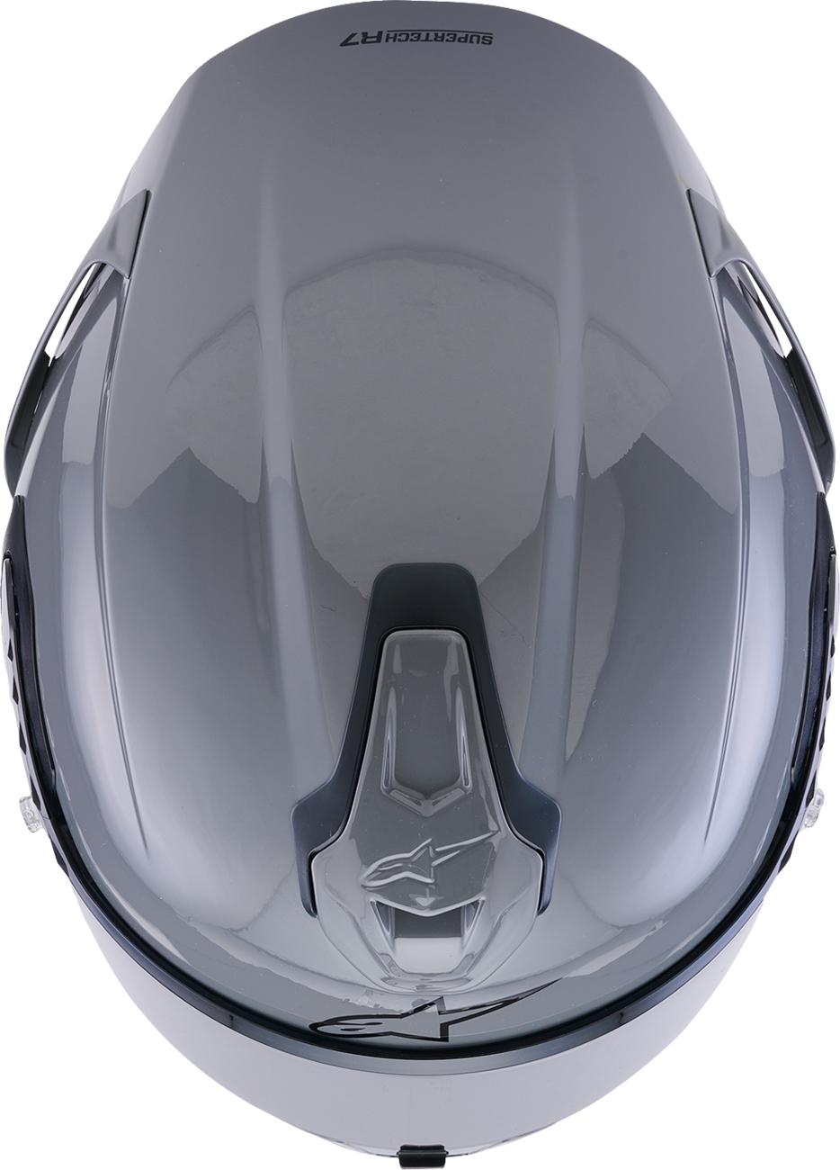 ALPINESTARS Supertech R7 Helmet - 22.06 - Solid - Gloss Gray - Medium 8202126-1635-M