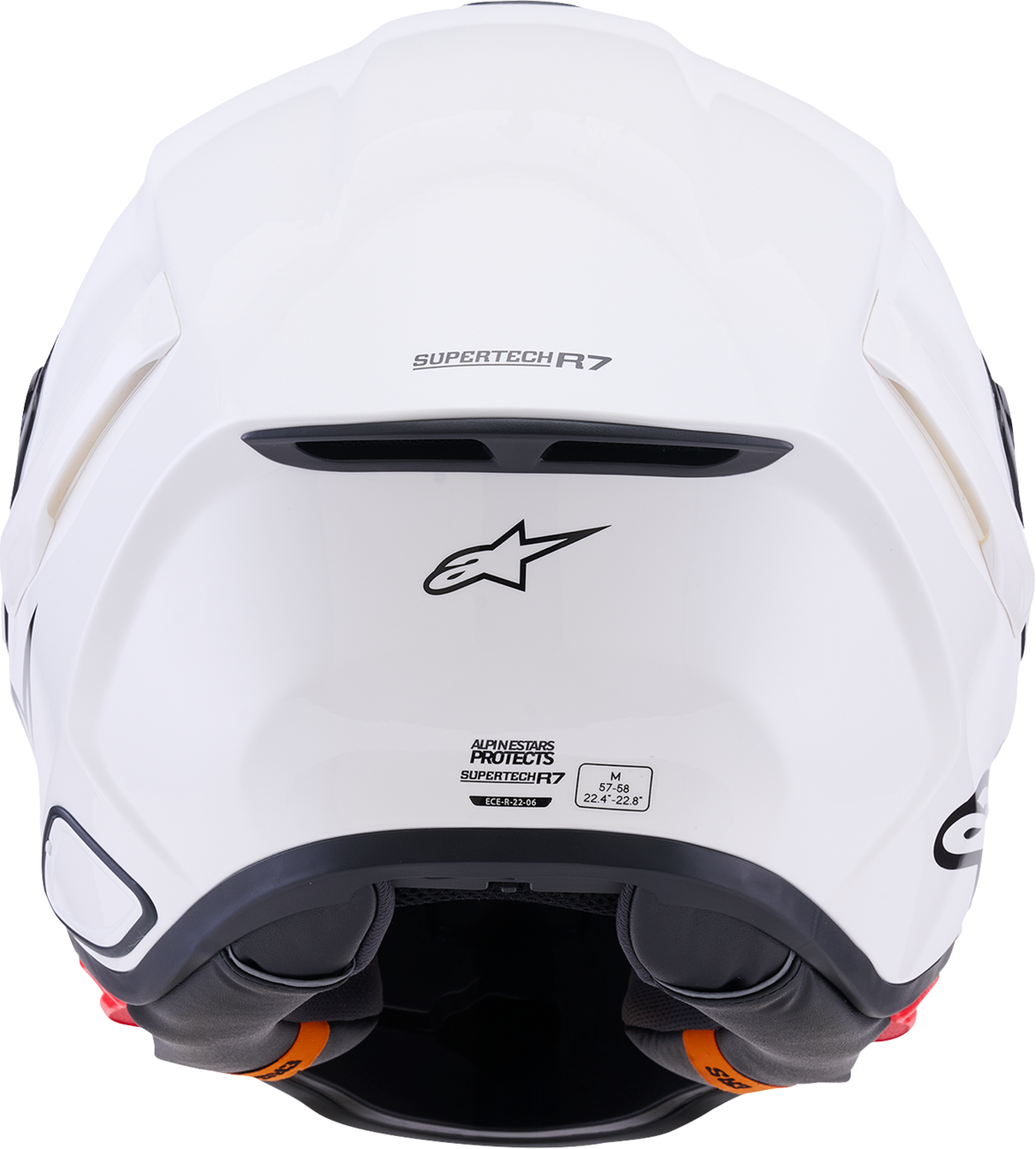 ALPINESTARS Supertech R7 Helmet - 22.06 - Solid - Gloss White - Small 8202126-2180-S