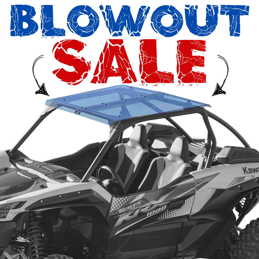 Kawasaki KRX Low Profile 2-Piece Tinted Polycarbonate Hard Roof