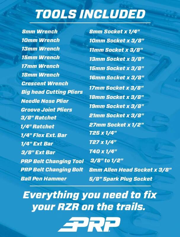 PRP RZR Roll Up Tool Bag with 36pc Tool Kit