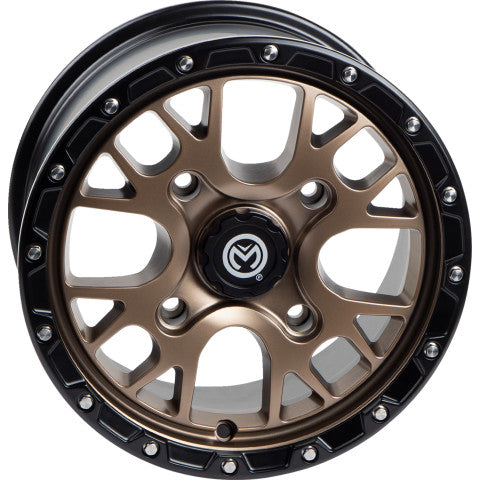 *Bargain Bin* Moose Racing 545X 15X7 4/156 Wheels Bronze (SET OF 4 WHEELS)