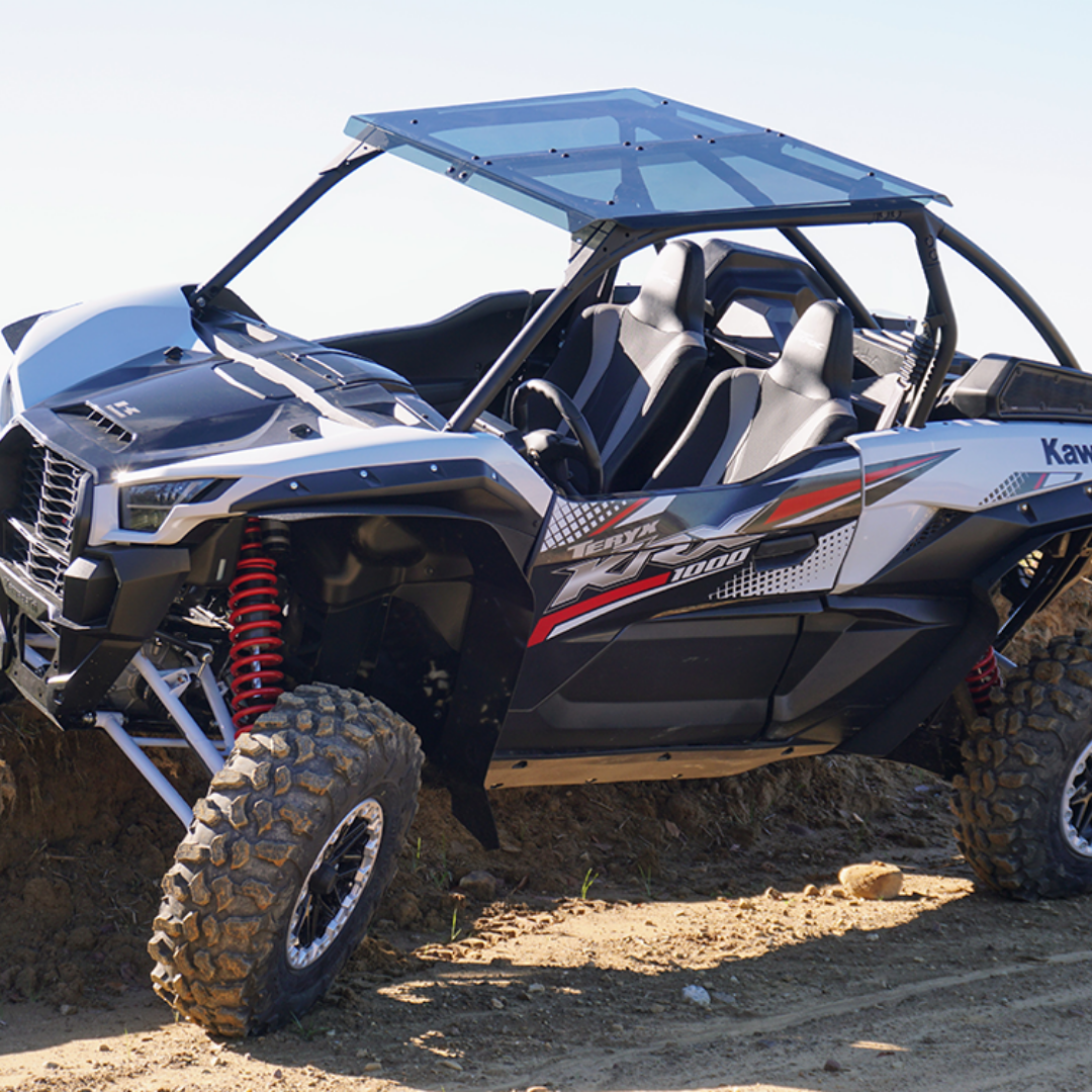 Kawasaki KRX Low Profile 2-Piece Tinted Polycarbonate Hard Roof