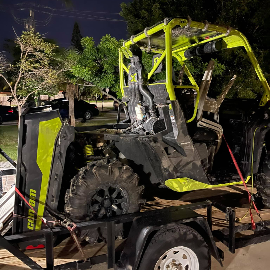 Can-Am Defender HD11 Rear Winch Bumper – with LED Lights & Tow Hooks