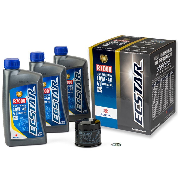 Suzuki ECSTAR R7000 Semi-Synthetic Oil Change Kit (3 Quart)