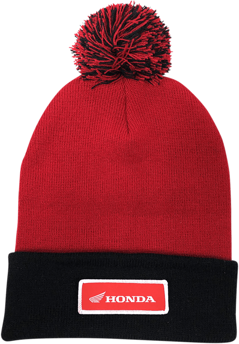 FACTORY EFFEX Honda Pom Beanie - Red/Black 23-86302