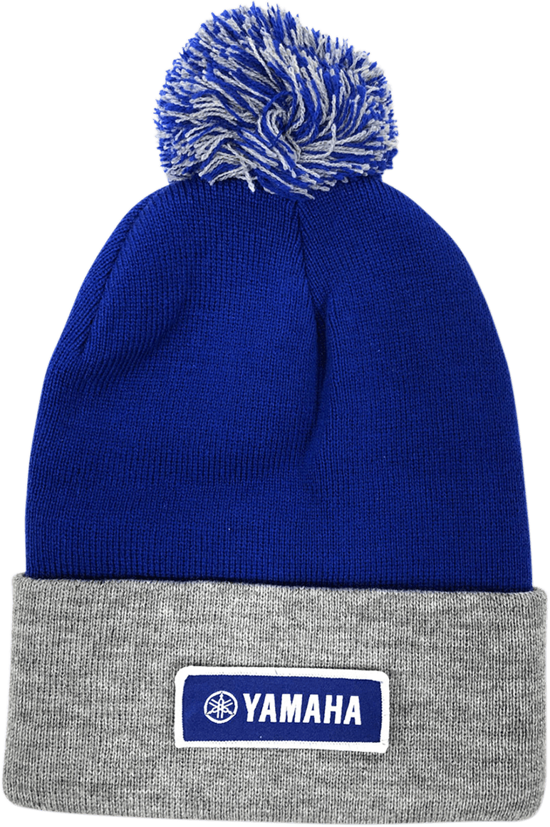 FACTORY EFFEX Yamaha Pom Beanie - Royal/Gray 23-86202