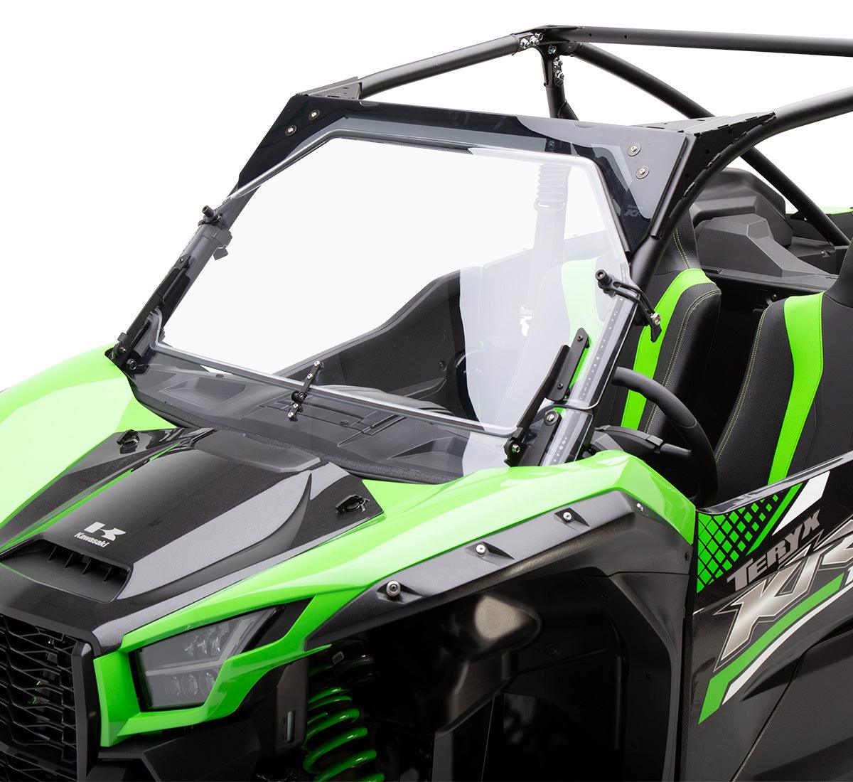2020 Genuine Kawasaki Teryx KRX 1000 KQR Flip-Down Poly Windshield 99994-1291