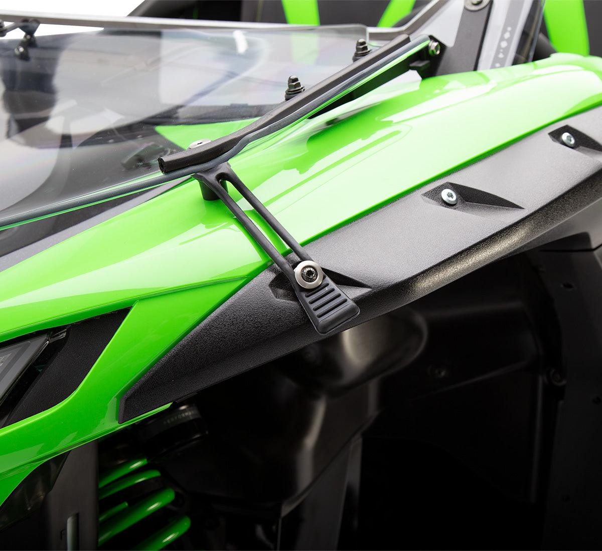 2020 Genuine Kawasaki Teryx KRX 1000 KQR Flip-Down Poly Windshield 99994-1291