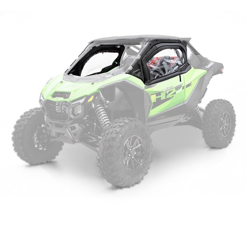 Kawasaki TERYX® H2 Soft Upper Door Set – Water-Resistant Cab Enclosure