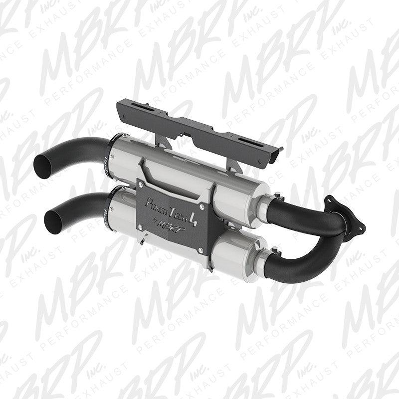 MBRP Slip-on system Dual Stack Performance Muffler for Polaris RZR XP Turbo