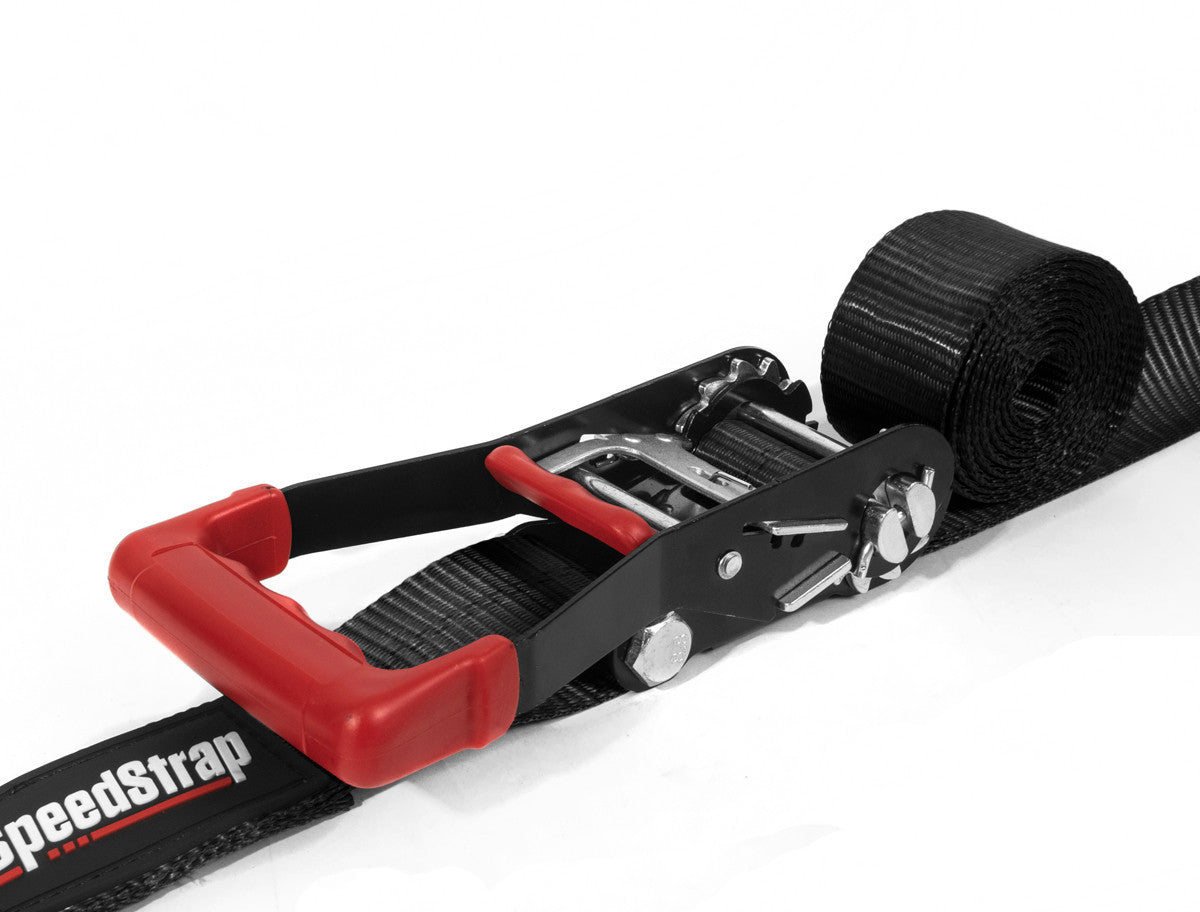 2″ x 10′ Ratchet Tie Down w/ Twisted Snap Hooks & Axle Strap Combo