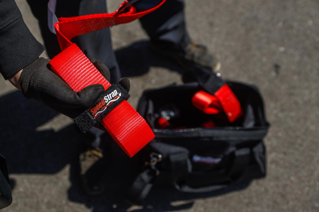 2″ x 10′ Ratchet Tie Down w/ Twisted Snap Hooks & Axle Strap Combo