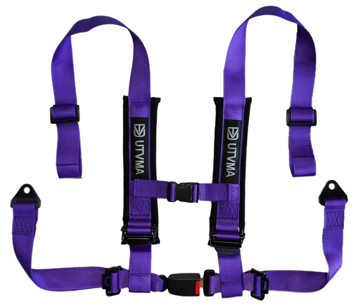 UTVMA 2-Inch 4-Point Harness with Auto Buckle – Purple