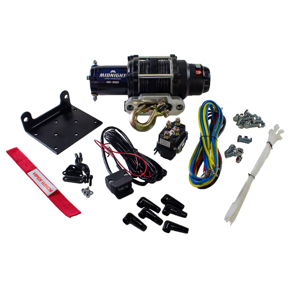Suzuki KingQuad Viper Midnight 3000 lb Winch Kit