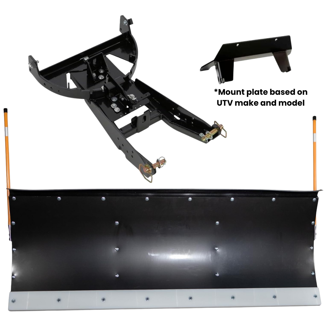 2021-2026 Can-Am Commander Denali UTV Snow Plow Kit - 72"Poly Snow Plow Blade with Poly Wear Bar