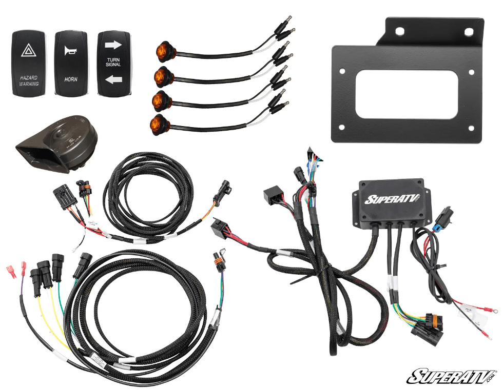Super ATV Deluxe Plug & Play Turn Signal Kit for Kawasaki Teryx KRX 1000 - AWESOMEOFFROAD.COM