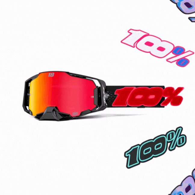 100% Armega JettPak LE Goggle – HiPER Mirror Red Lens