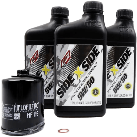 Side X Side Oil Change Kit 5w50 With Oil Filter Polaris