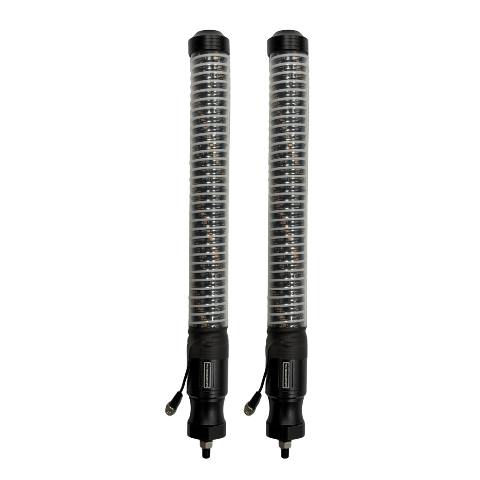 Awesome Offroad 2ft THIC COB LED Whip Light Pair with Remote