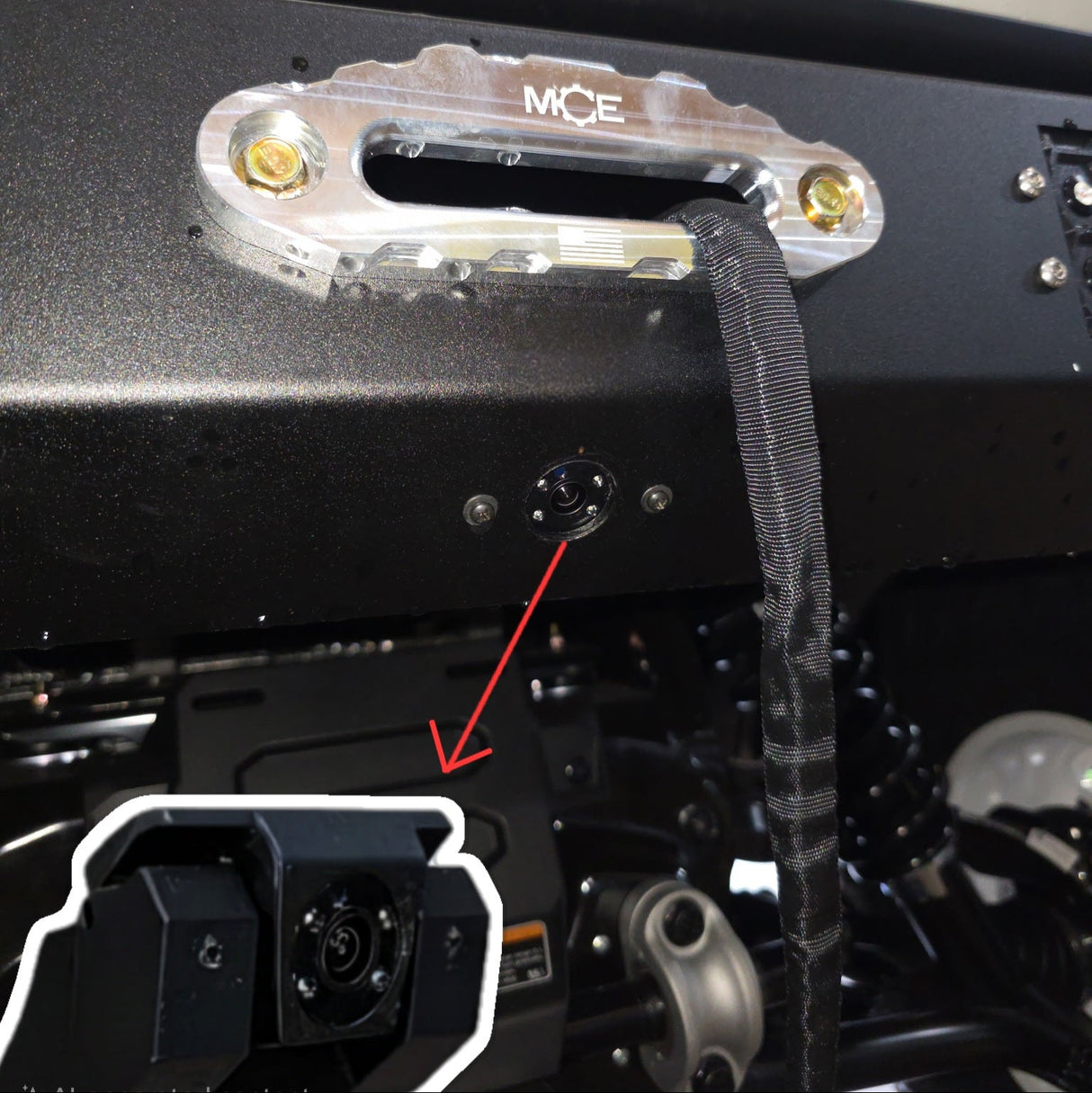 Can-Am Defender HD11 Rear Winch Bumper – with LED Lights & Tow Hooks