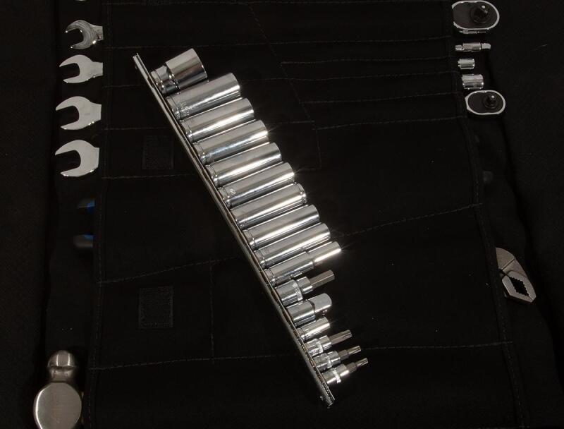 PRP RZR Roll Up Tool Bag with 36pc Tool Kit