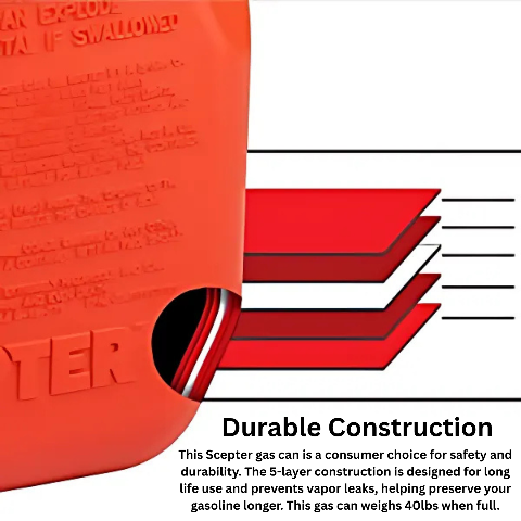 Scepter SmartControl 5 Gallon Gasoline Can