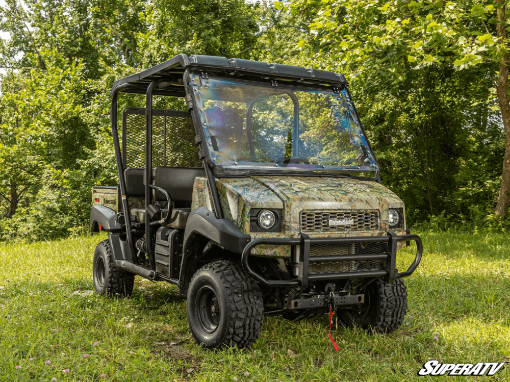 Kawasaki Mule 4000 / 4010 Scratch Resistant Flip Windshield by Super ATV