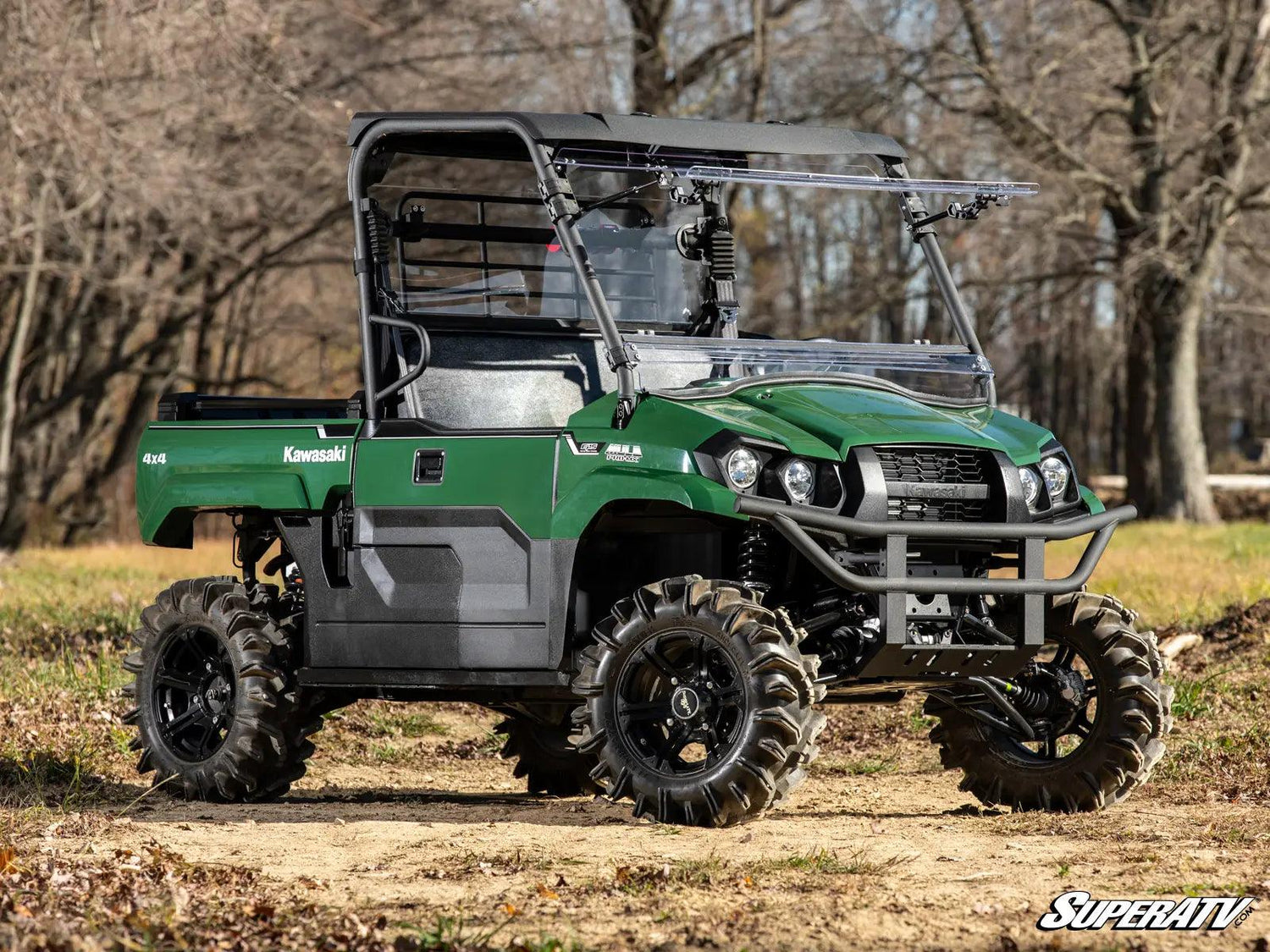 Kawasaki Mule Pro-MX Flip Windshield by Super ATV - AWESOMEOFFROAD.COM