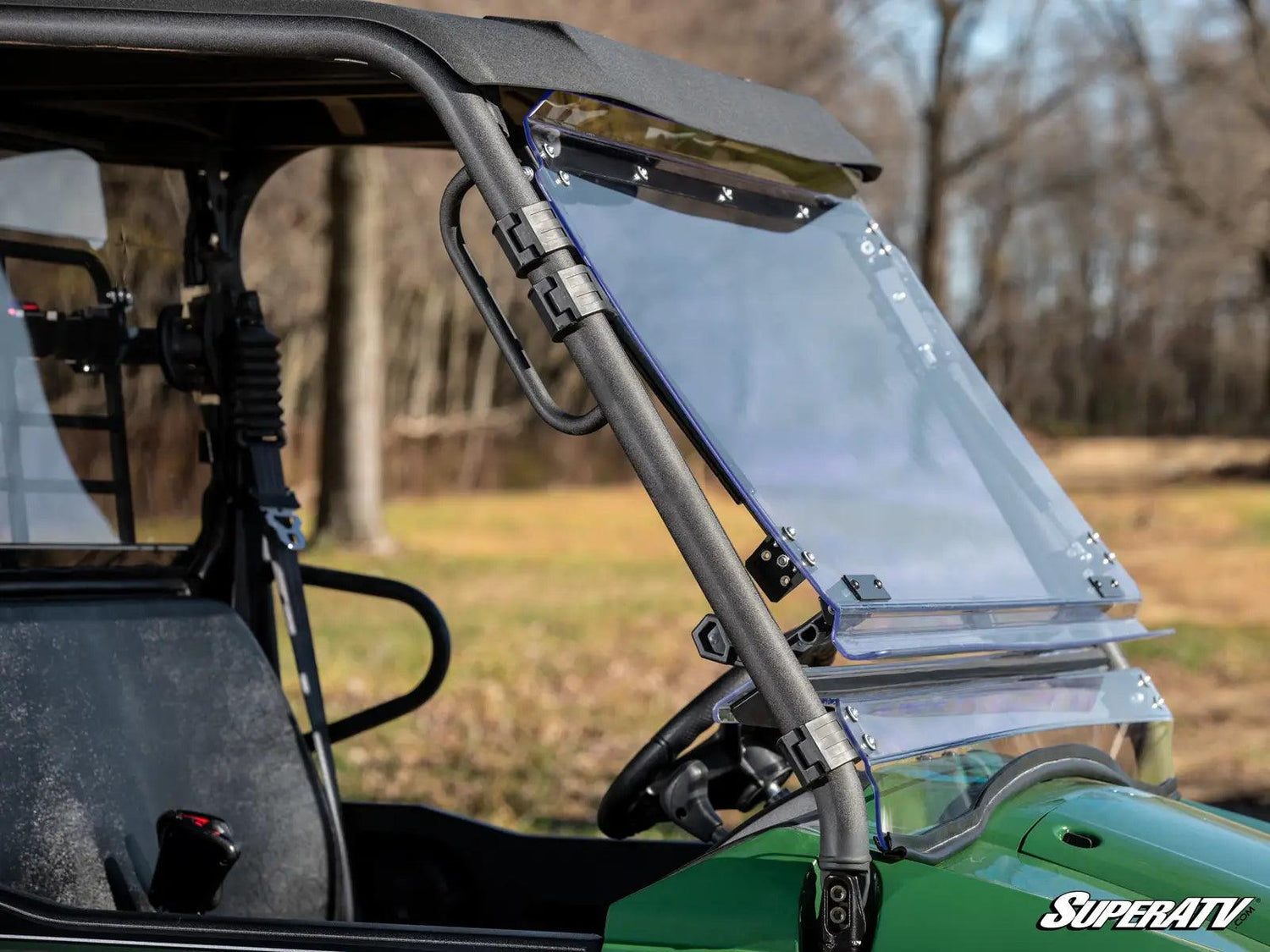 Kawasaki Mule Pro-MX Flip Windshield by Super ATV - AWESOMEOFFROAD.COM