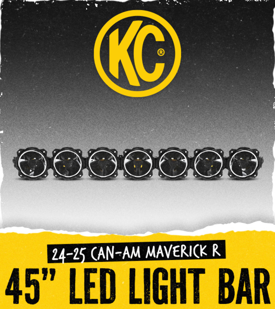 KC HiLiTES 45" Gravity Titan LED Light Bar: 2024–2025 Can-Am Maverick R