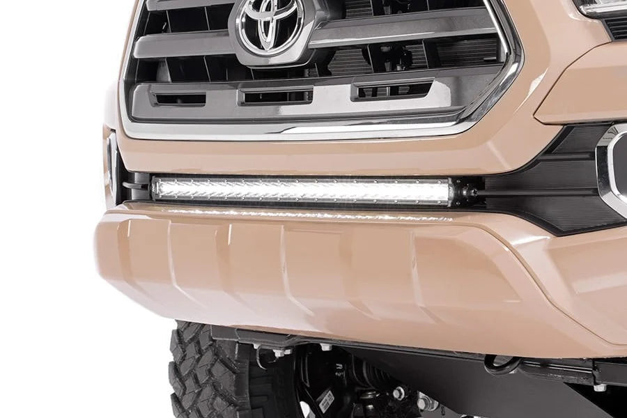 30 Inch Black Series LED Light Bar | Single Row | Cool White DRL