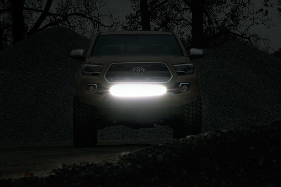 30 Inch Black Series LED Light Bar | Single Row | Cool White DRL