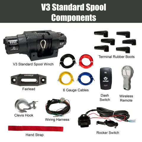 Kawasaki Mule Pro 1000 FX/FXR Winch Kit - 6000lb