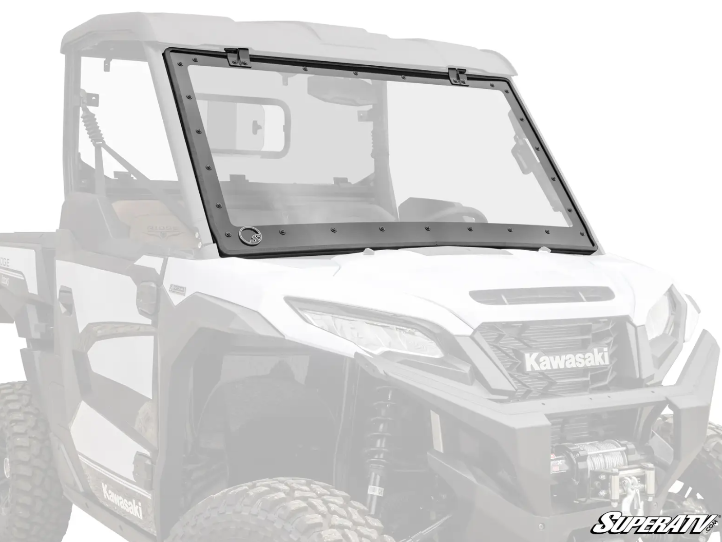 Kawasaki Ridge MaxDrive Power Flip Windshield by SuperATV