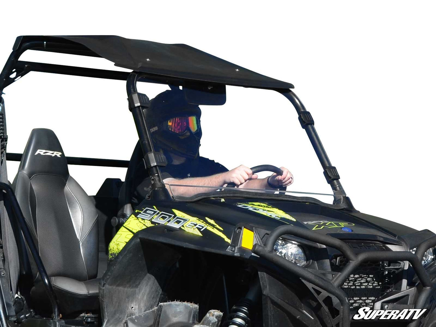Polaris RZR Full Windshield Scratch Resistant Polycarbonate - Clear