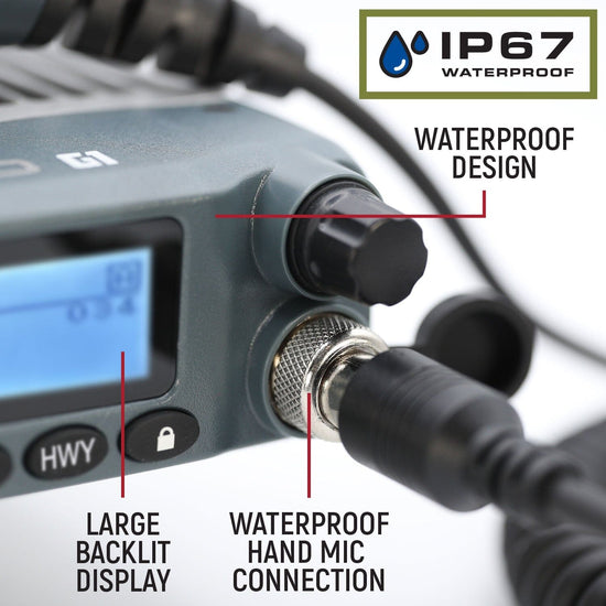 G1 ADVENTURE SERIES Waterproof GMRS Mobile Radio with Antenna
