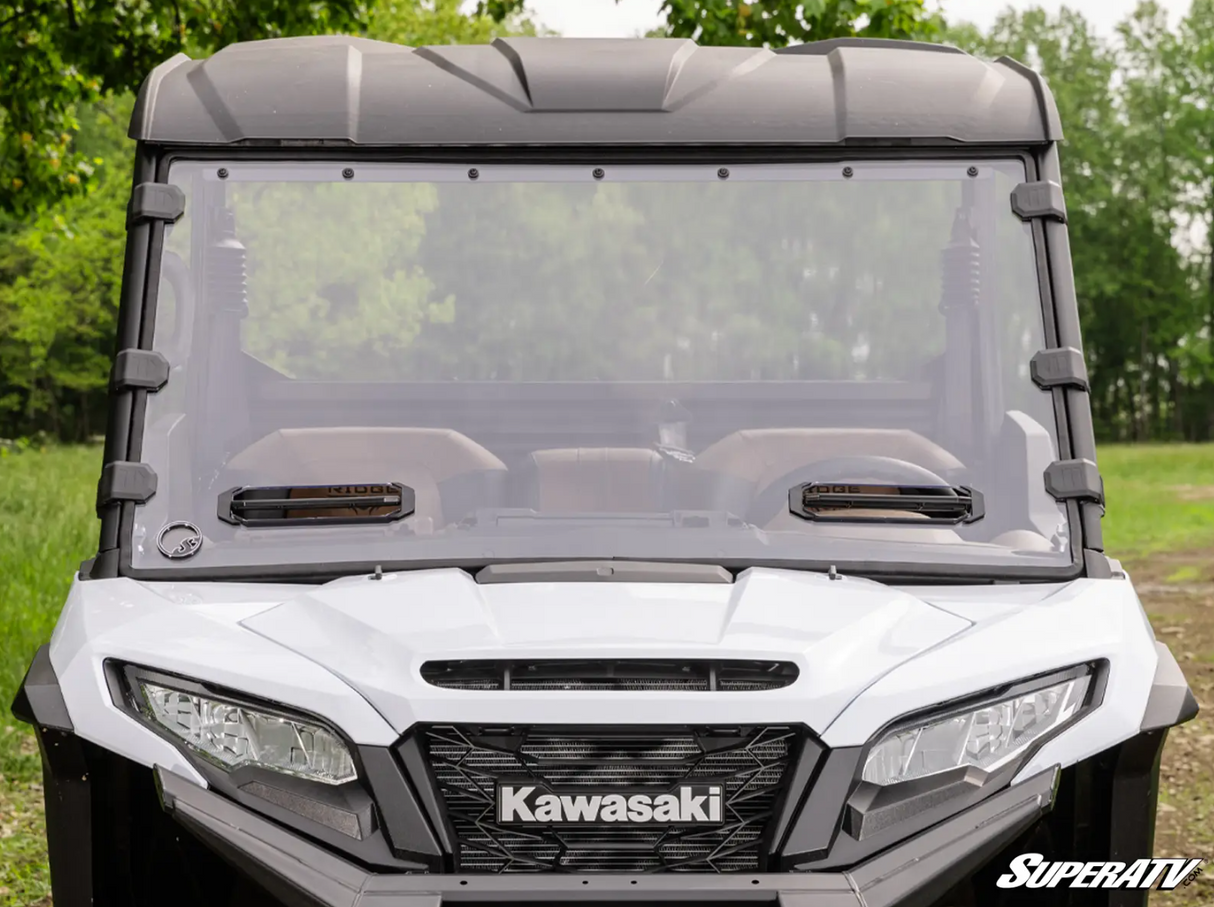 KAWASAKI RIDGE SCRATCH-RESISTANT VENTED FULL WINDSHIELD by Super ATV