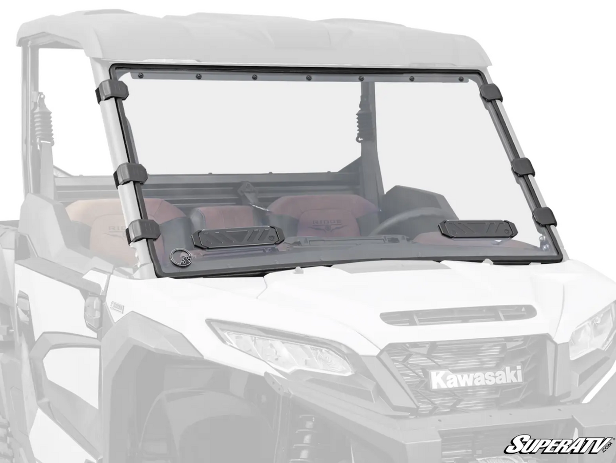 KAWASAKI RIDGE SCRATCH-RESISTANT VENTED FULL WINDSHIELD by Super